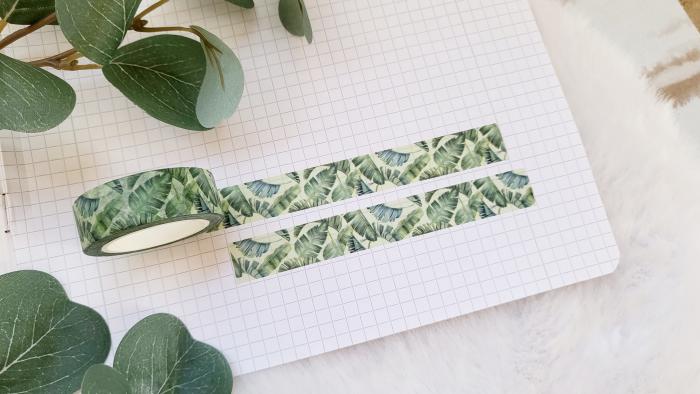 Washi Tape tropische Blätter